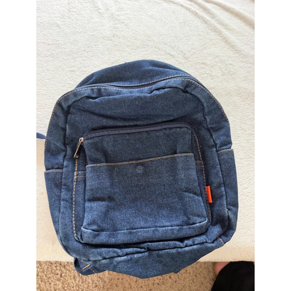 Vintage Y2K Style Denim Mini Backpack – Medium Wash